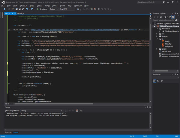 Creating a Simple Windows 8 App- pic16