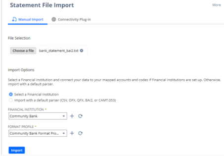 File Import Screen