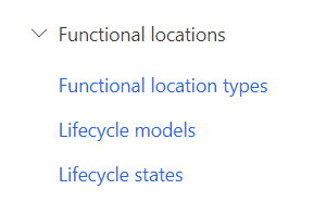 Functional locations