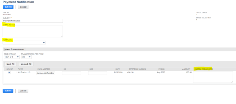 Smart Disburse Email Example Creating Custom Email Templates for Electronic Payment Notification ...