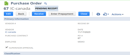 Figure 7: Intercompany inventory transfers Workflow