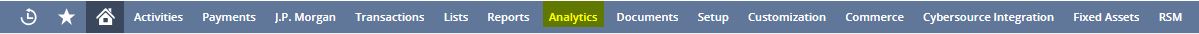 Navigate to the Analytics Tab in NetSuite