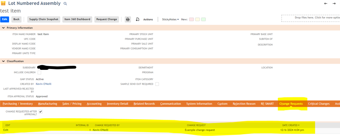 Lot Numbered Assembly in NetSuite