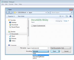 Open Text File as Unicode