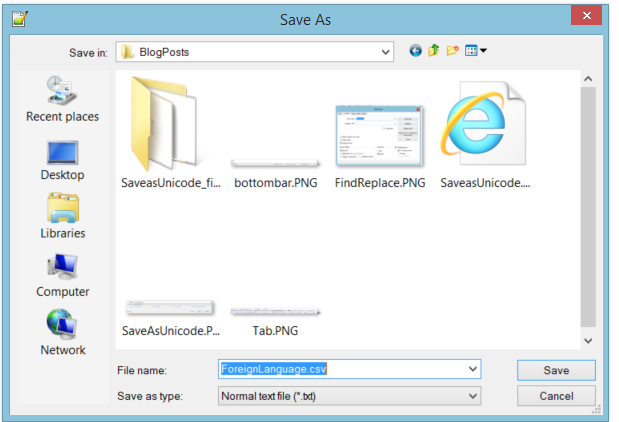 SaveAscsv