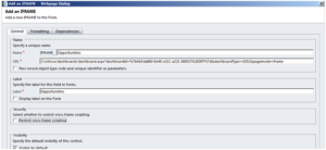 add iframe into Dynamics CRM
