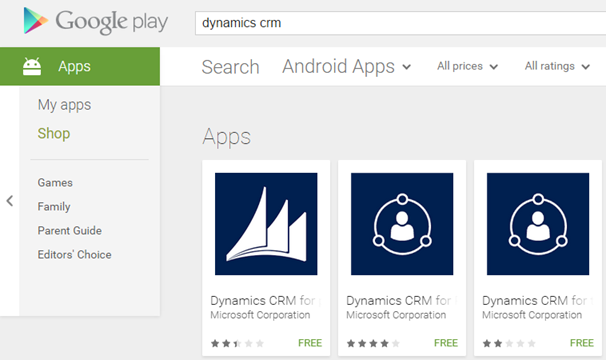 Microsoft Dynamics CRM 2015 NEW Mobile App for Phones Impression 1