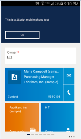 Microsoft Dynamics CRM 2015 NEW Mobile App for Phones Impression 5