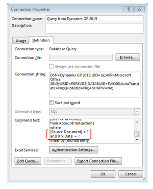 Creating Reports for Dynamics GP Using Dynamic Queries11