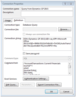 Creating Reports for Dynamics GP Using Dynamic Queries7