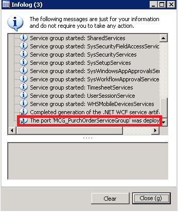 Retrieving Purchase Orders AX 11