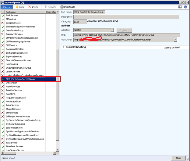 Retrieving Purchase Orders AX 13