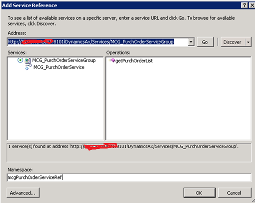 Retrieving Purchase Orders AX 16