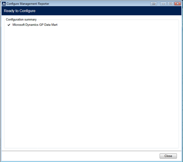 How to recreate the data mart in Management Reporter 10