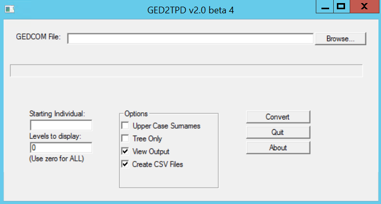 gedcom file format convert